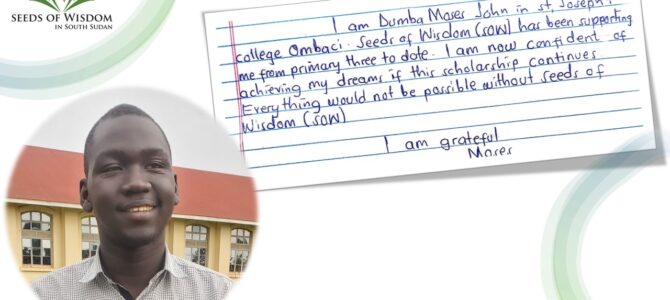 2026 Seeds of Wisdom in South Sudan Secondary/Vocational School&nbsp;